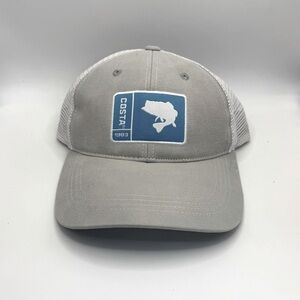 Costa Del Mar ORIGINAL PATCH BASS HAT Blue and Gray SnapBack Hat